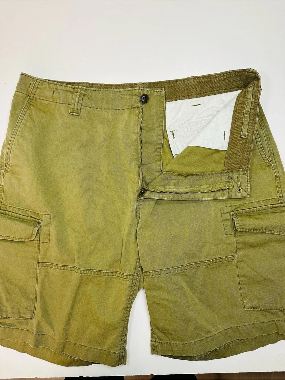 Polo Ralph Lauren Olive Drab Cargo Shorts Men 35 Relaxed Fit Military Utility